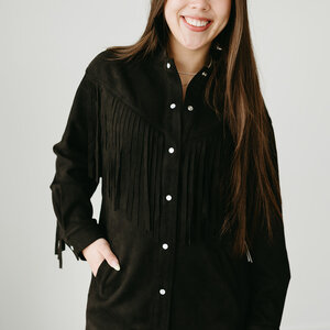 Brunette The Label Shania Fringe Jacket