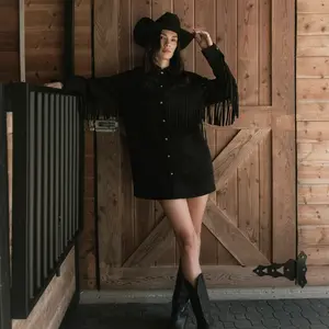 Brunette The Label Shania Fringe Jacket