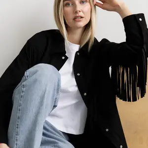 Brunette The Label Shania Fringe Jacket