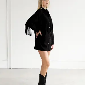 Brunette The Label Shania Fringe Jacket