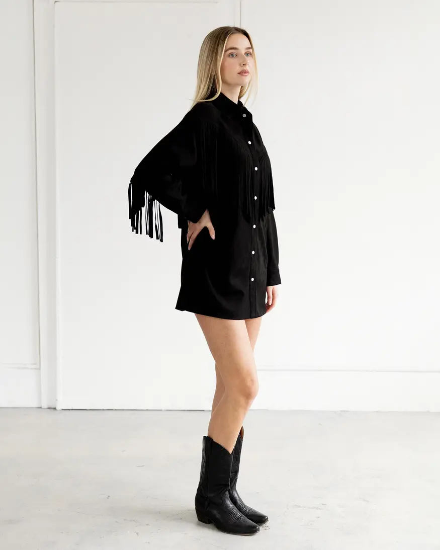 Brunette The Label Shania Fringe Jacket