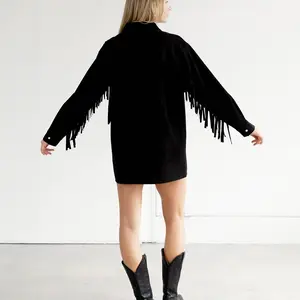 Brunette The Label Shania Fringe Jacket