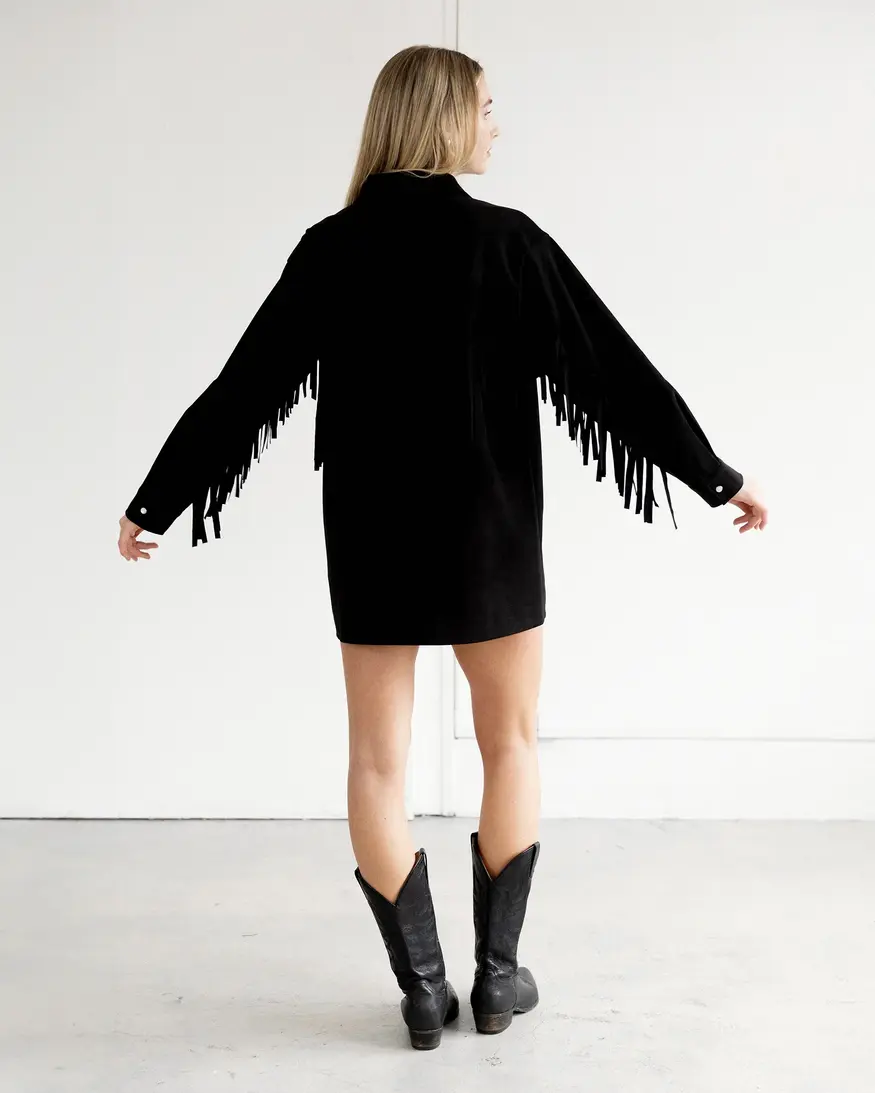 Brunette The Label Shania Fringe Jacket