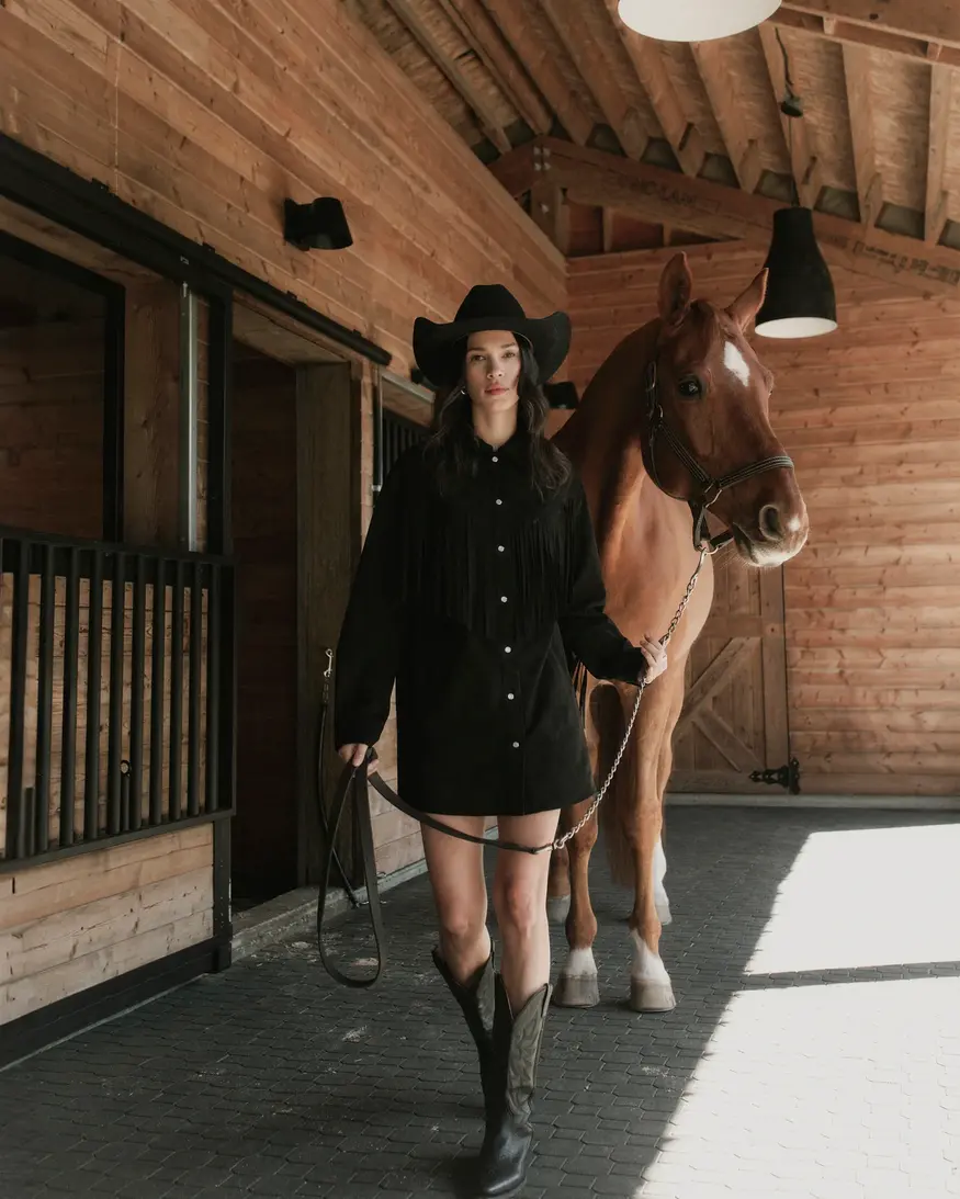 Brunette The Label Shania Fringe Jacket