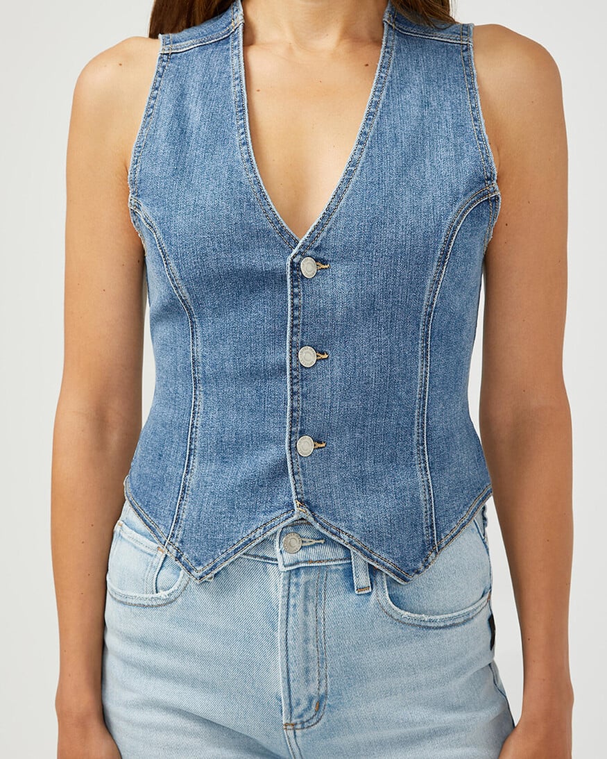 Silver Jeans - For Us Classic Denim Vest