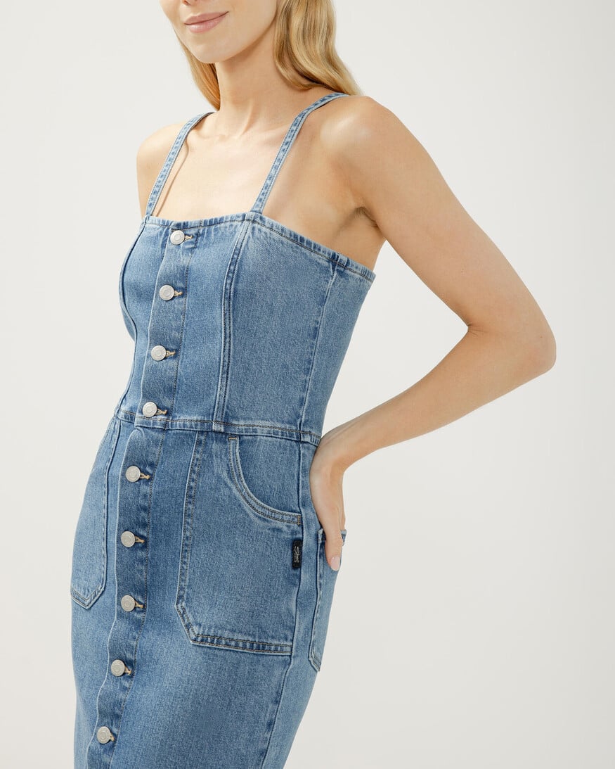 Silver Jeans - For Us Denim Midi Dress
