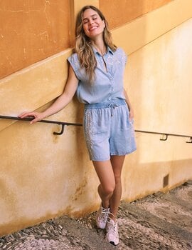 Esqualo Danny Embroidered Shorts