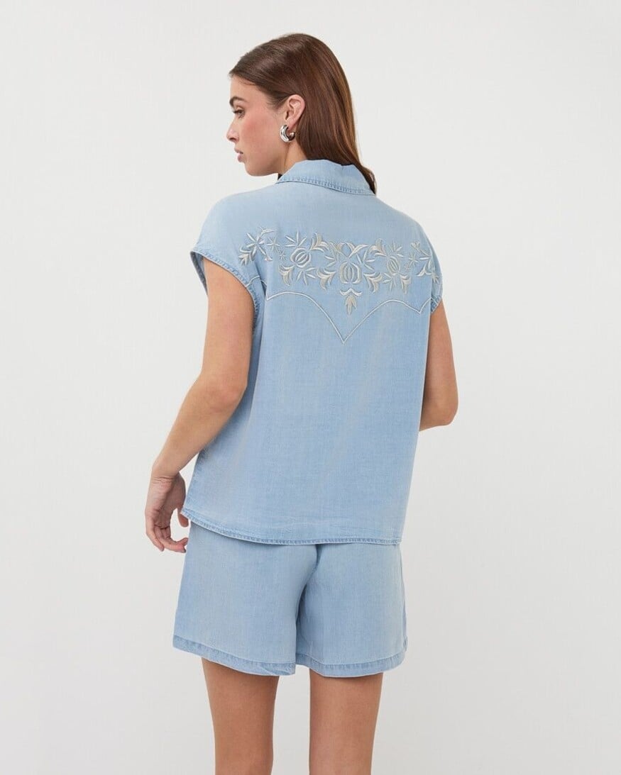 Esqualo Darcia Embroidered Top