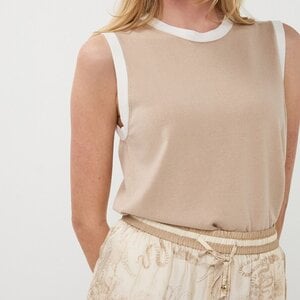 Esqualo Demona Contrast Slvlss Knit