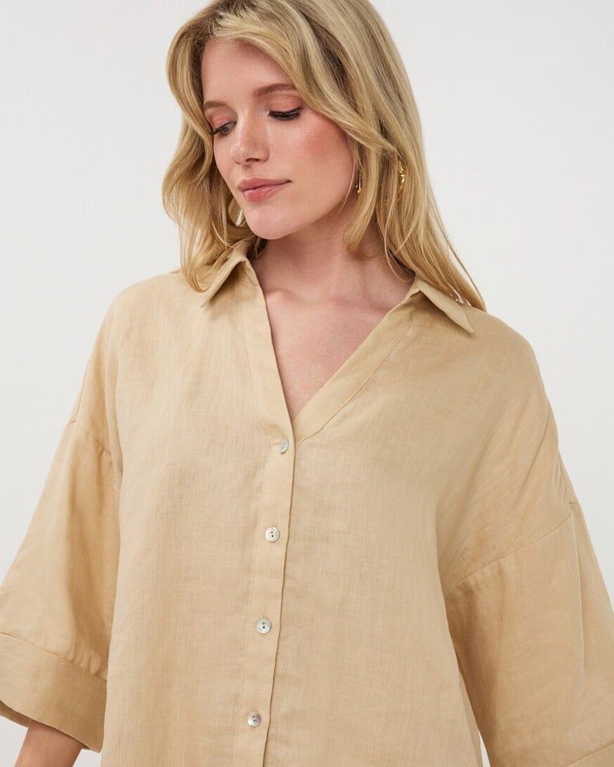Esqualo Delyn Linen Blouse
