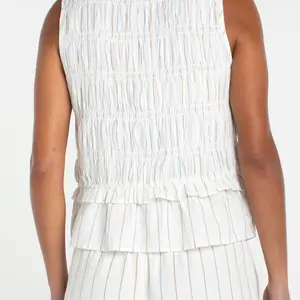 Liverpool Slvls Tie Front Woven Top