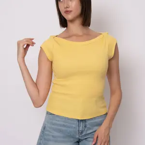 RD Style Kelly Boat Neck Cap Sleeve