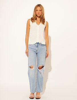 John + Jenn Remy Slvlss Knit Vest