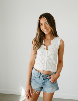 John + Jenn Remy Slvlss Knit Vest