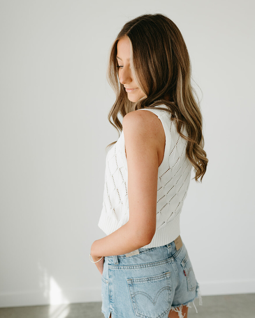 John + Jenn Remy Slvlss Knit Vest