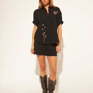 John + Jenn Wade SS Gauze Button Up