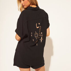 John + Jenn Wade SS Gauze Button Up