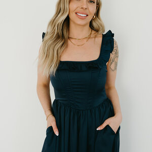 Lulus Jacey Corset Midi Dress
