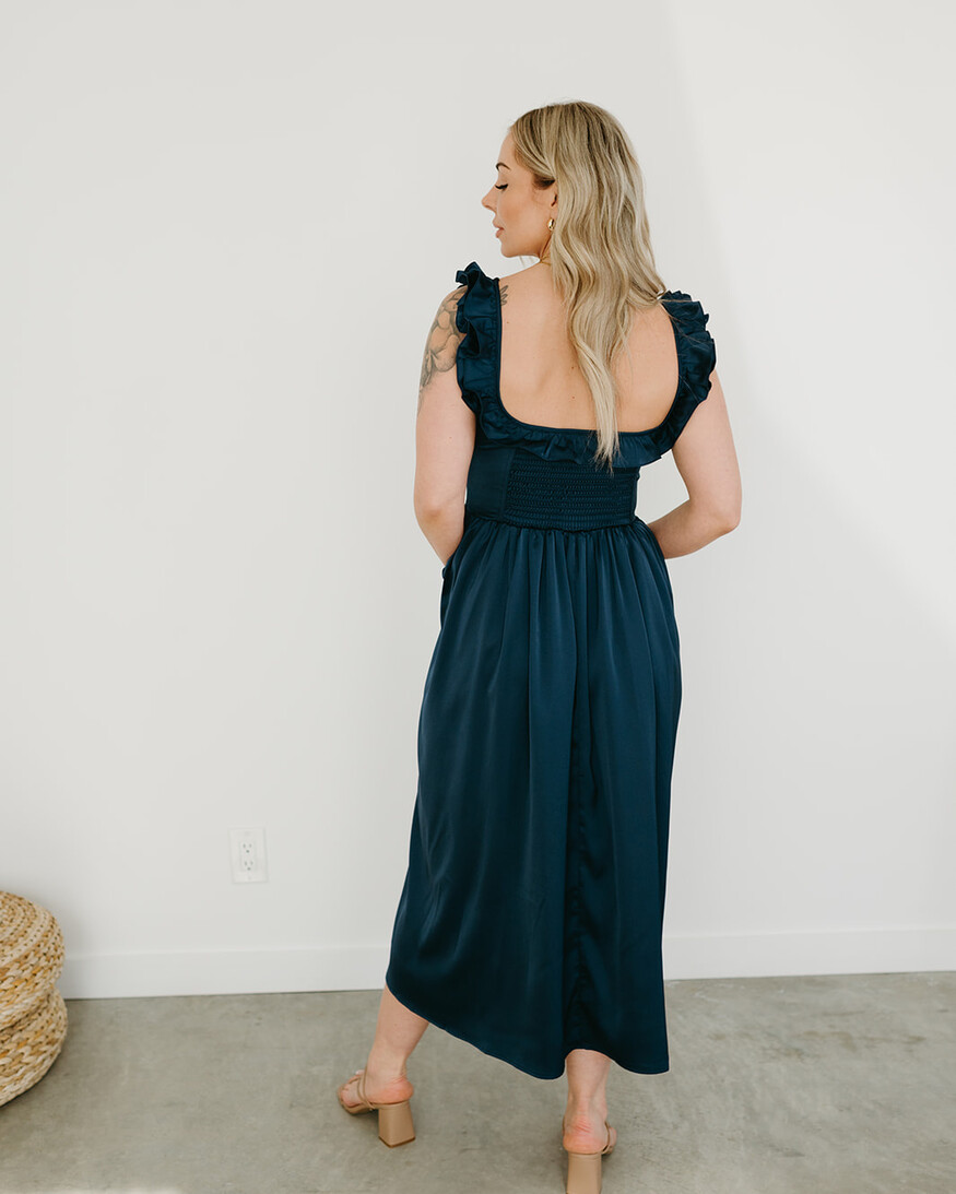 Lulus Jacey Corset Midi Dress