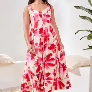 Tribal Lakia Lined Slvlss Dress