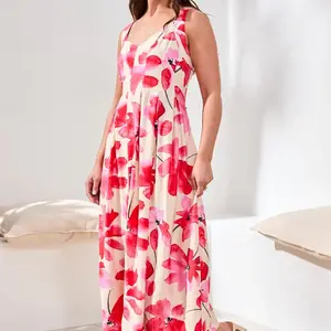 Tribal Lakia Lined Slvlss Dress