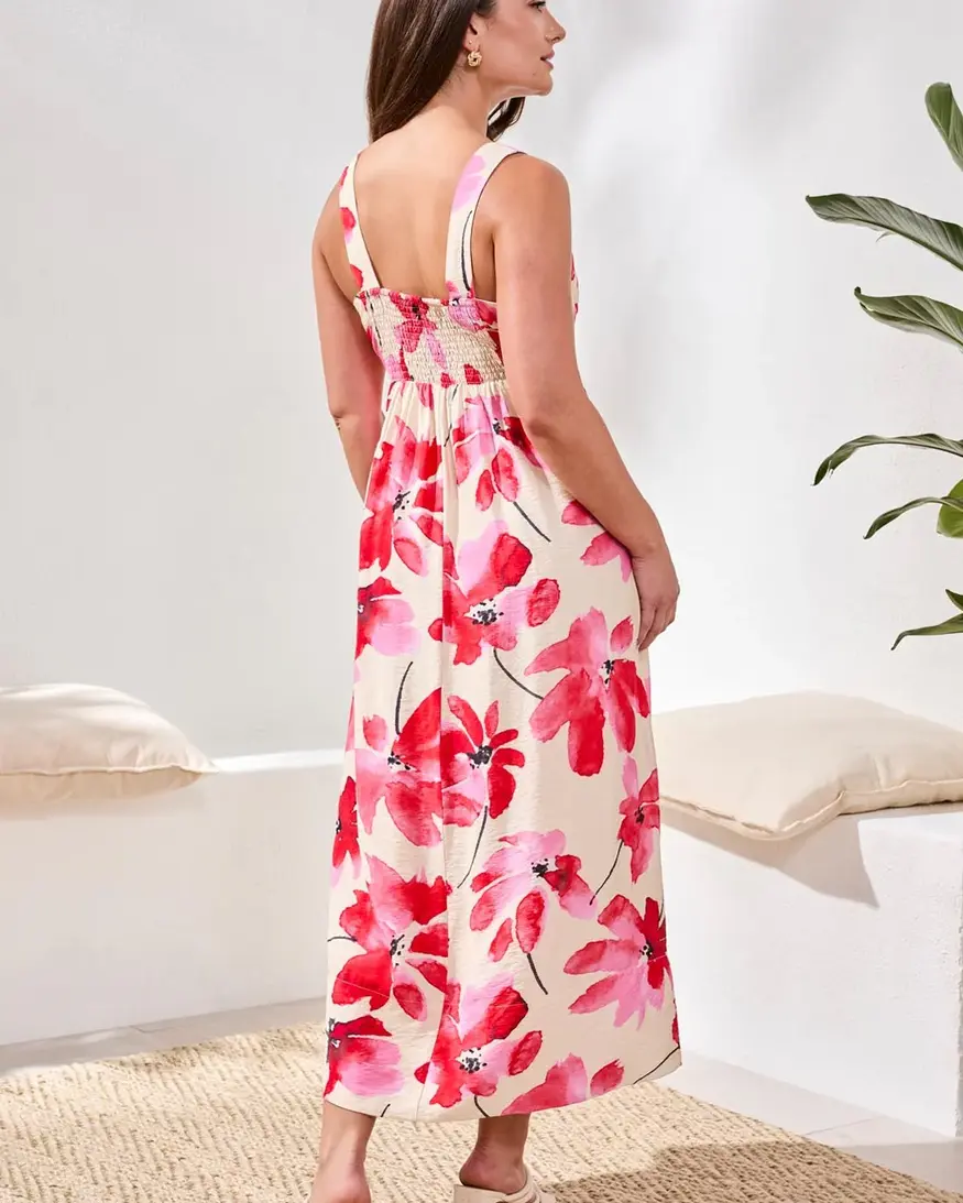 Tribal Lakia Lined Slvlss Dress