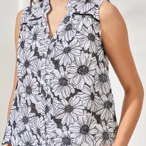 Tribal Leerit Slvlss Blouse
