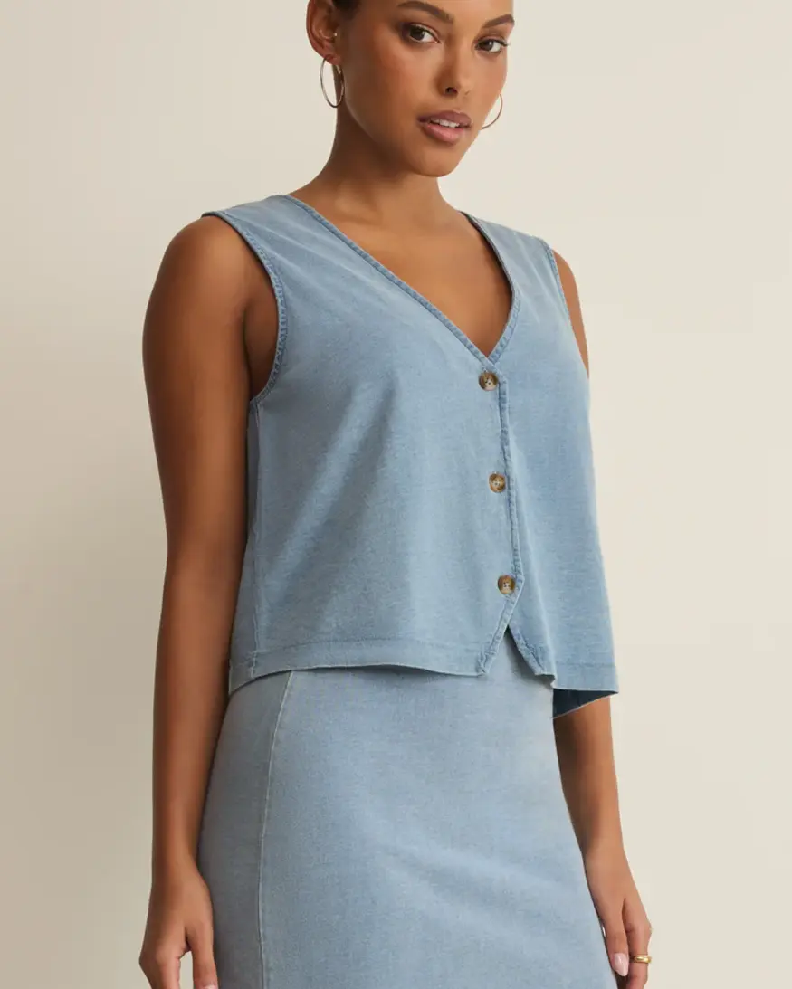 Z-Supply Noelle Jersey Denim Tank