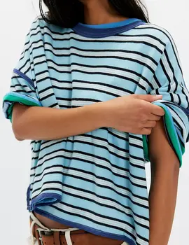 Free People Clean Rugby Tee