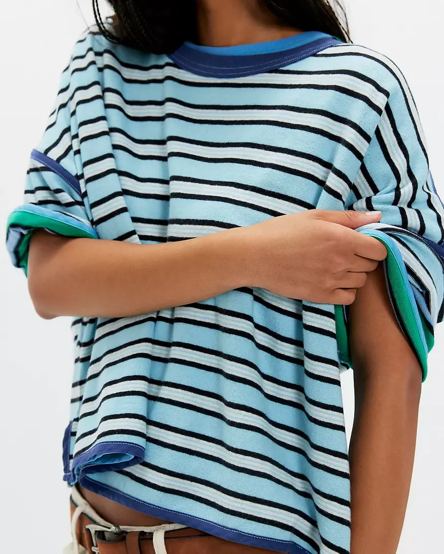 Free People Clean Rugby Tee