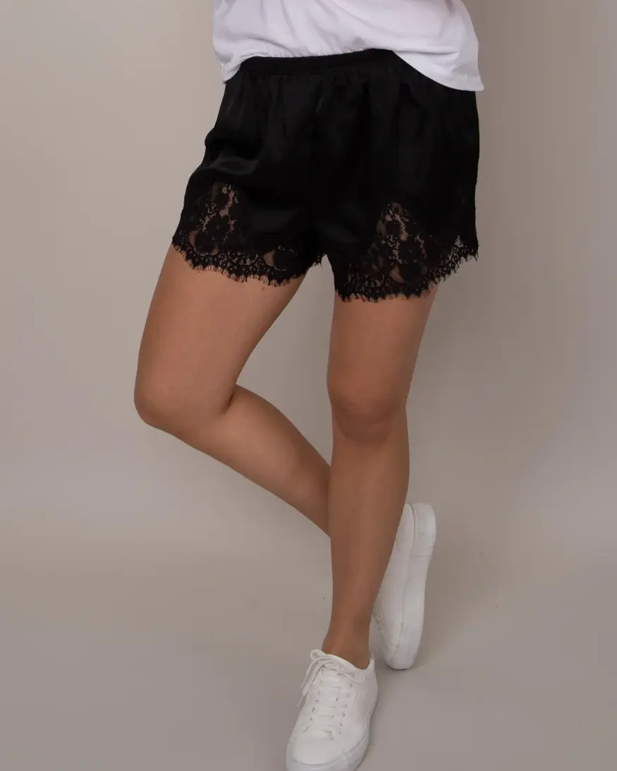 RD Style Sadie Lace Trim Shorts