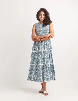 Papillon Sophia Smocked Tiered Midi