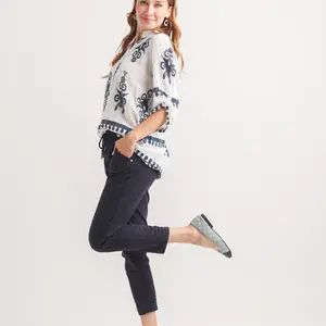 Papillon Shereece Ikat Henley Top