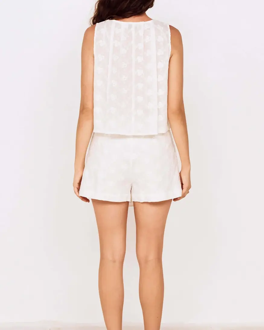 Mink Pink Anisa Embroidered Skort