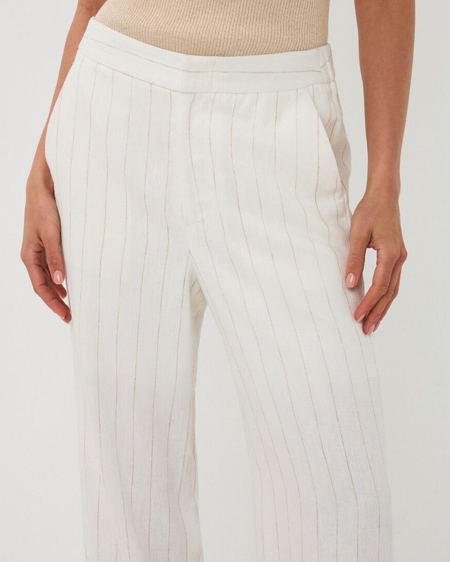 Esqualo Dylann Stripe Linen Trouser