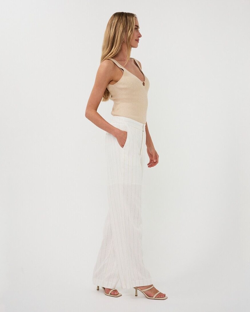 Esqualo Dylann Stripe Linen Trouser