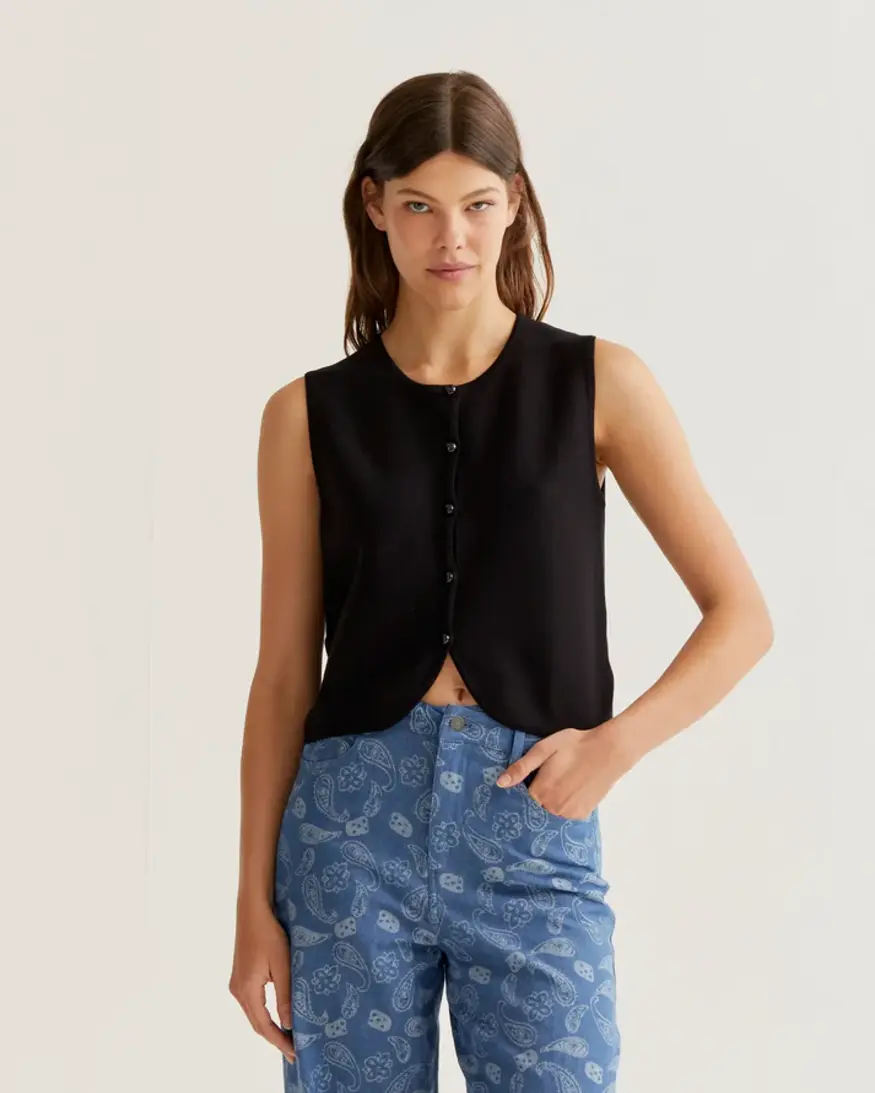Compañía Fantástica Knitted Vest Top