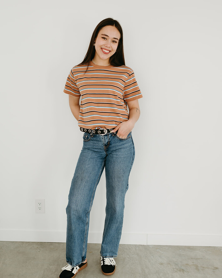Minimum Lilou Striped Cotton Tee
