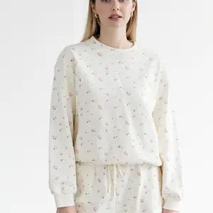 Brunette The Label Floral Elastic Crew