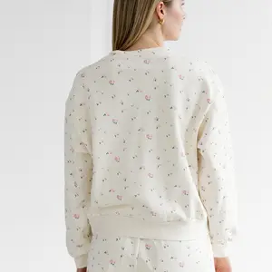 Brunette The Label Floral Elastic Crew