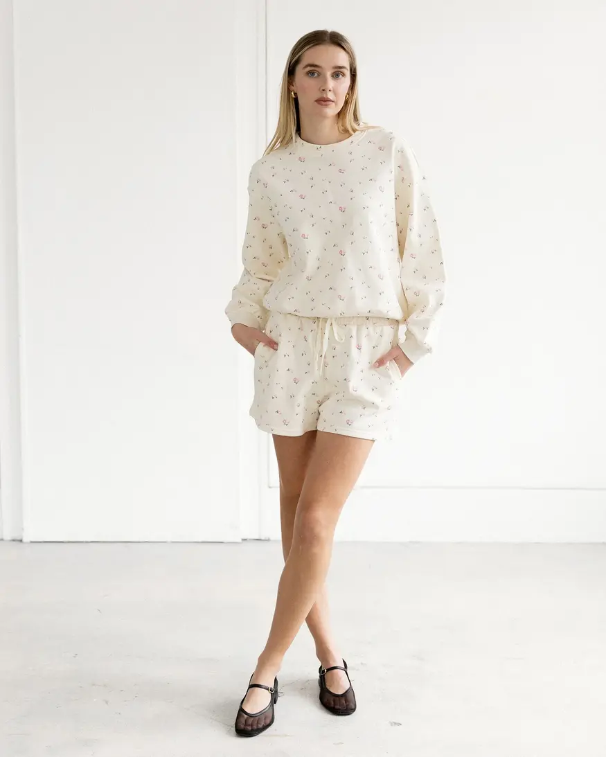 Brunette The Label Floral Little Sister Short