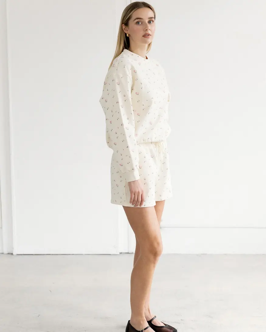 Brunette The Label Floral Little Sister Short