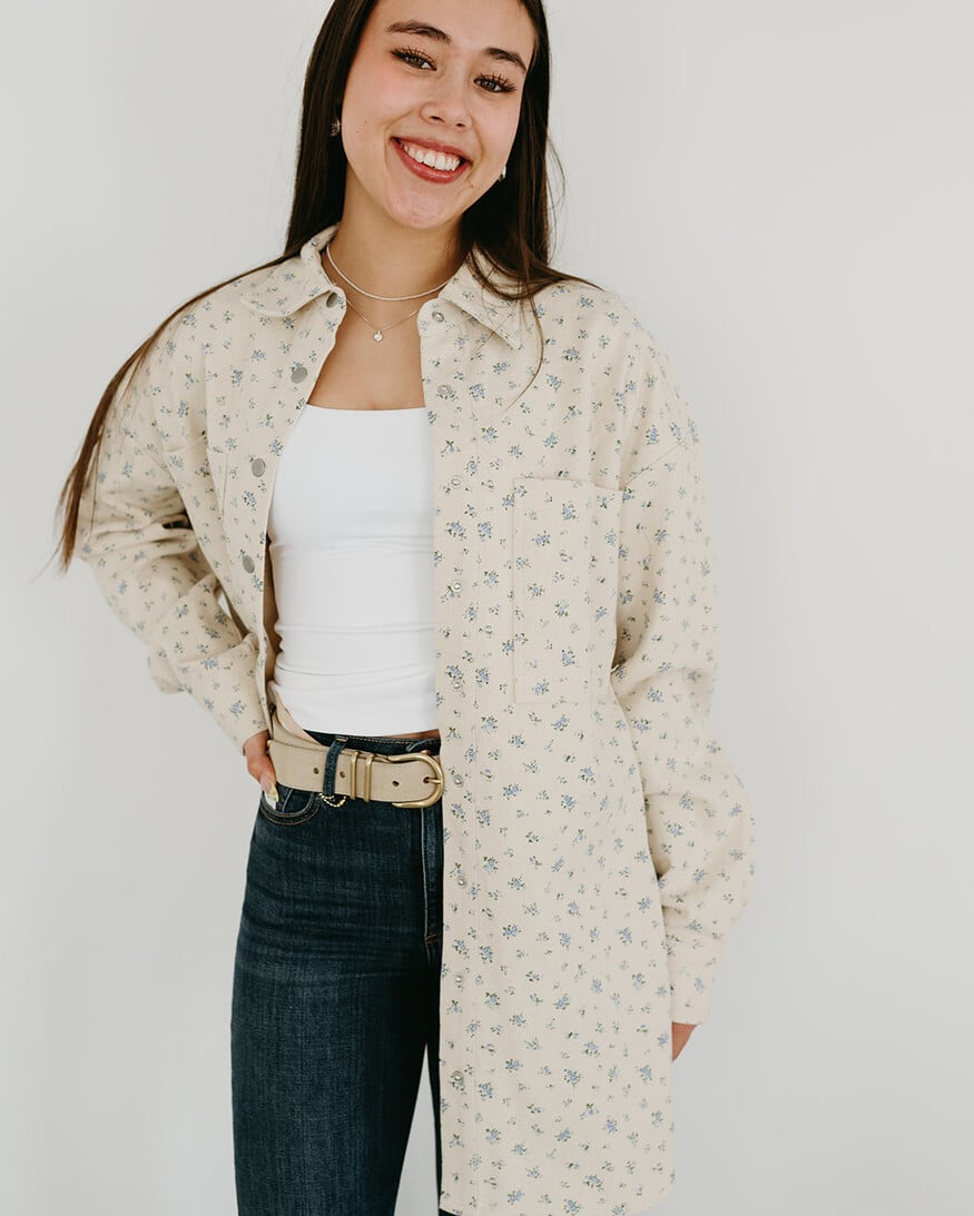 Brunette The Label Floral Shania Jacket