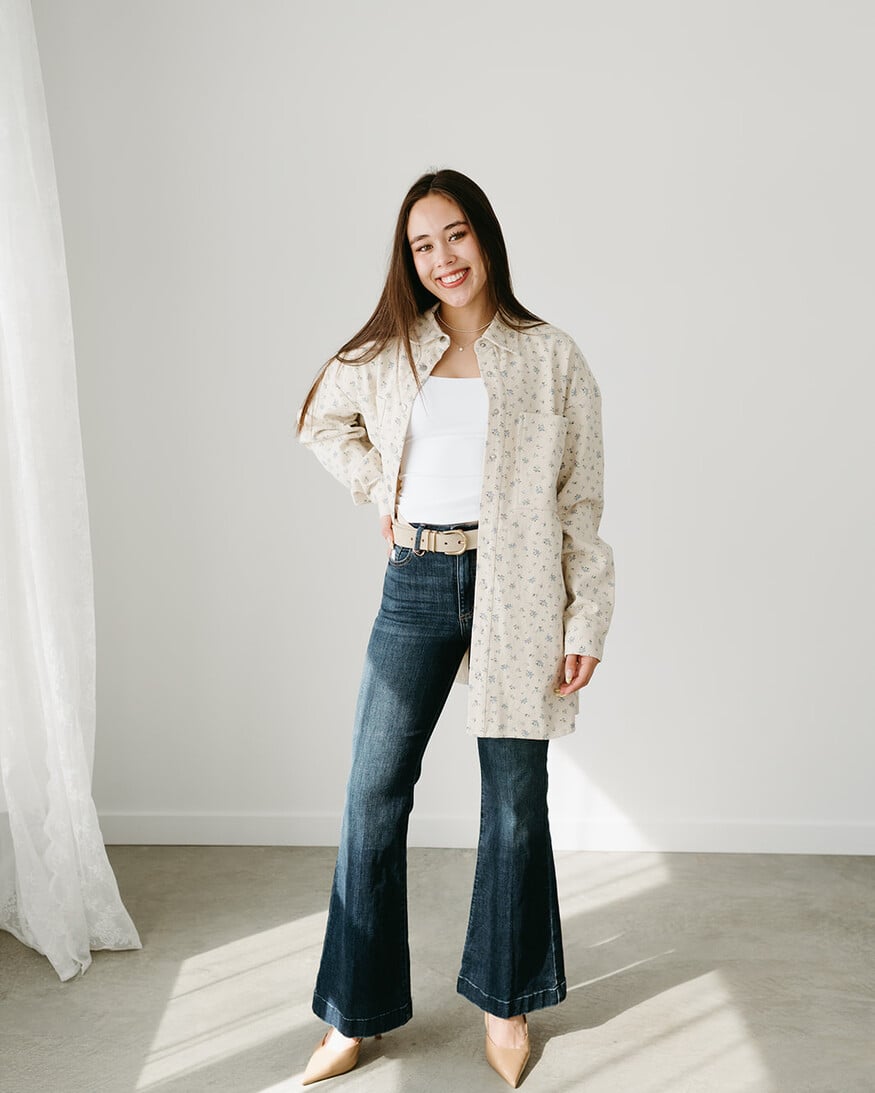 Brunette The Label Floral Shania Jacket
