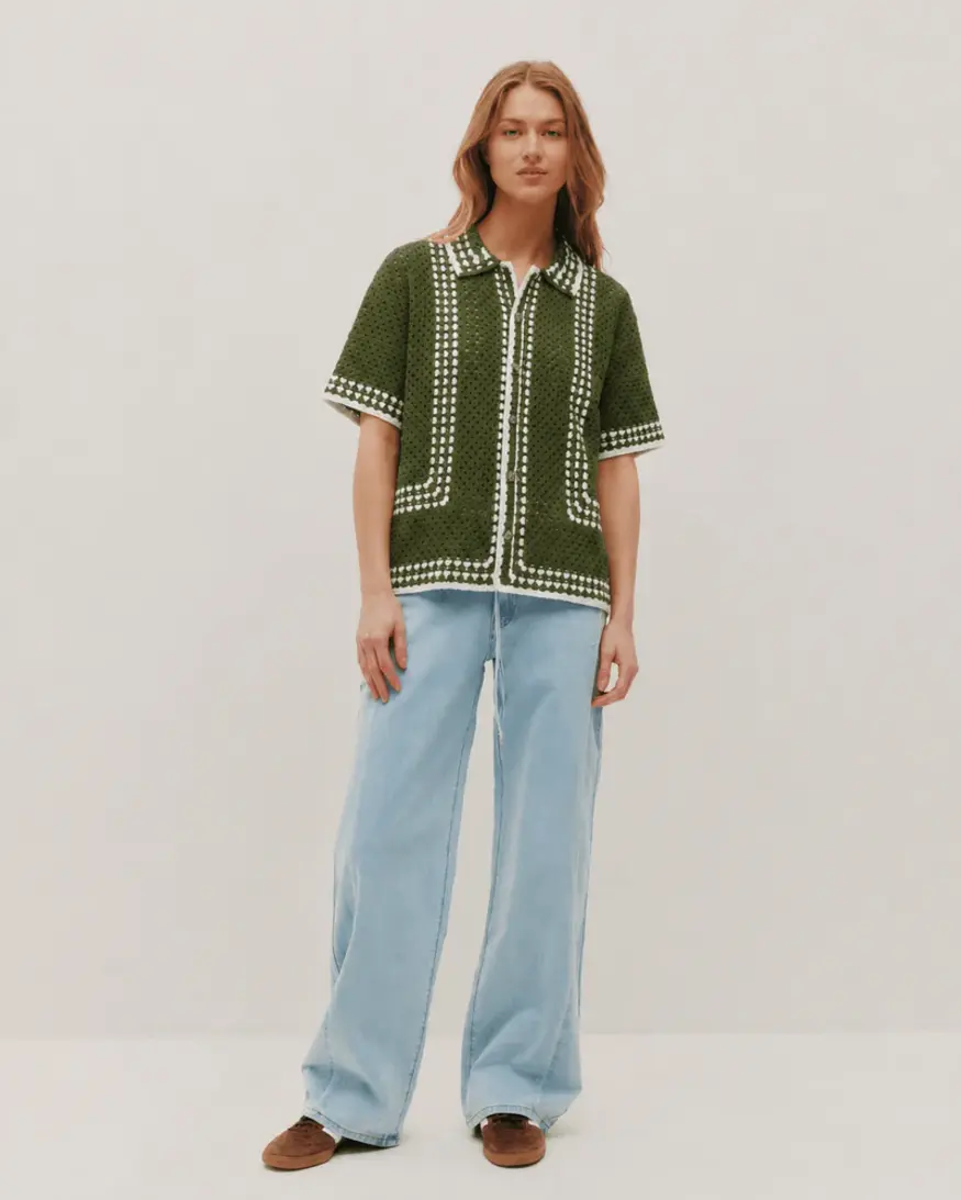 Kuwalla Knit Crochet Shirt