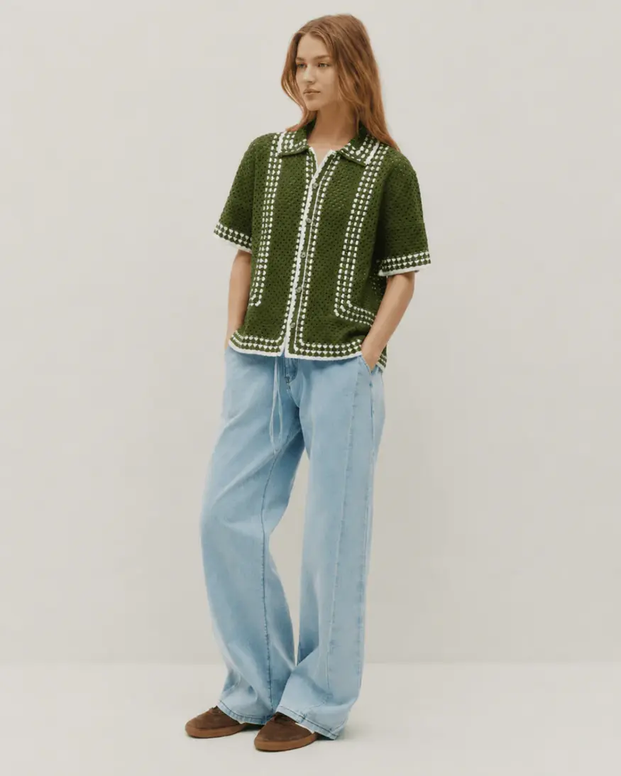Kuwalla Knit Crochet Shirt