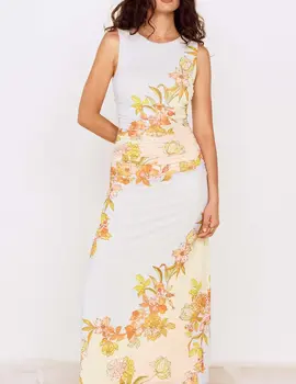 Mink Pink Fiore Mesh Midi Dress