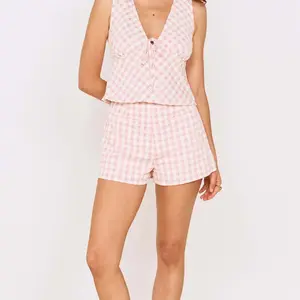 Mink Pink Sabina Gingham Top