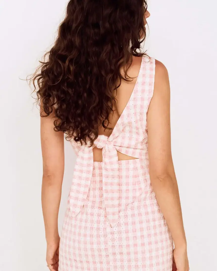 Mink Pink Sabina Tie Back Mini Dress