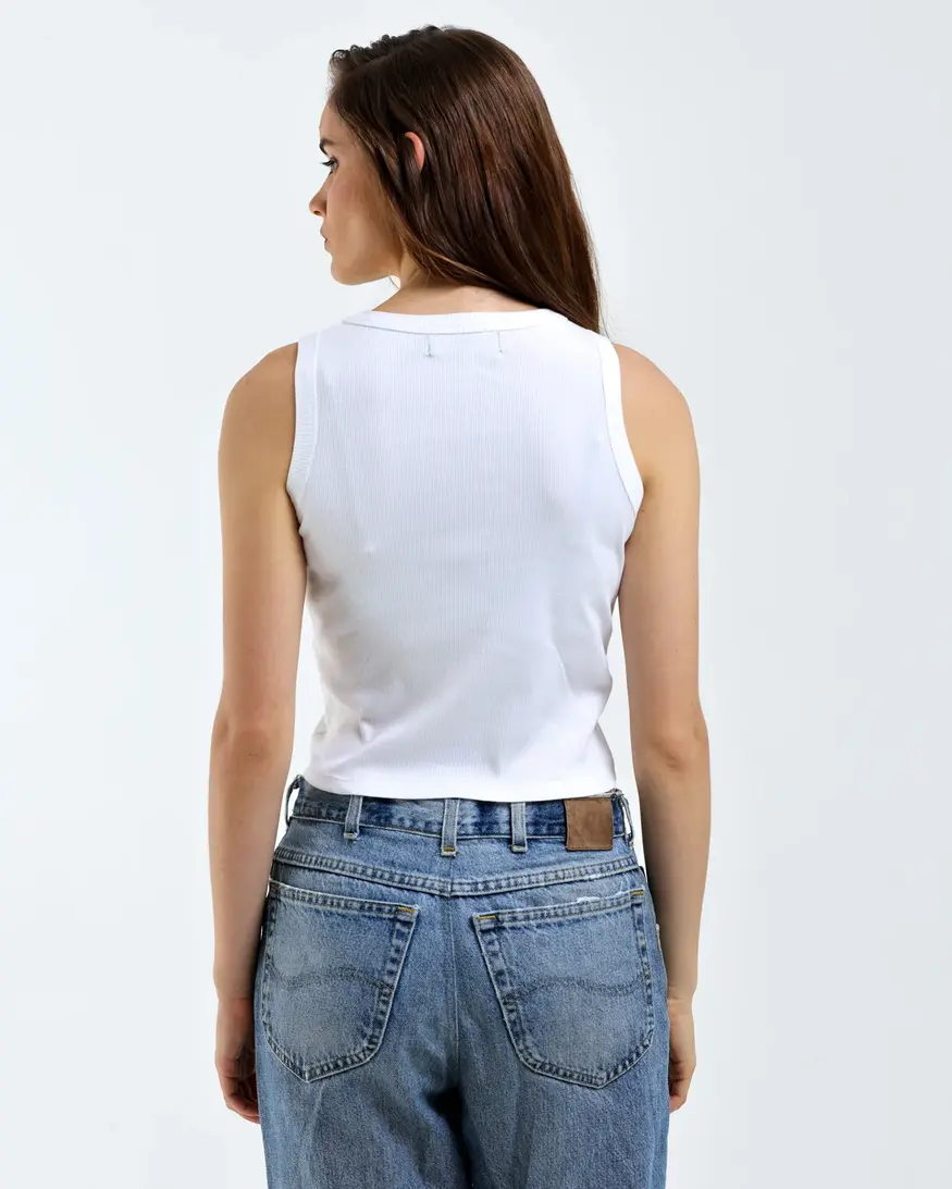 Girl Dangerous I Heart Cowboys Rib Tank